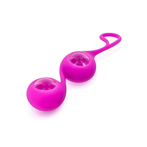Boules de Geisha rose verre et silicone 